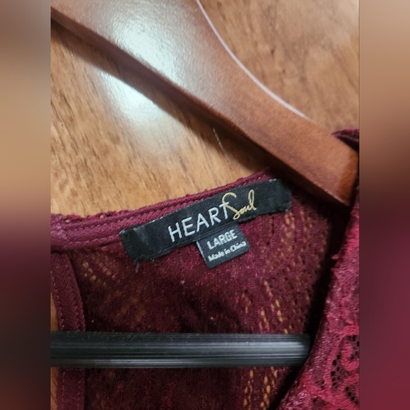 Red short sleeve womens top - Picture 5 of 5